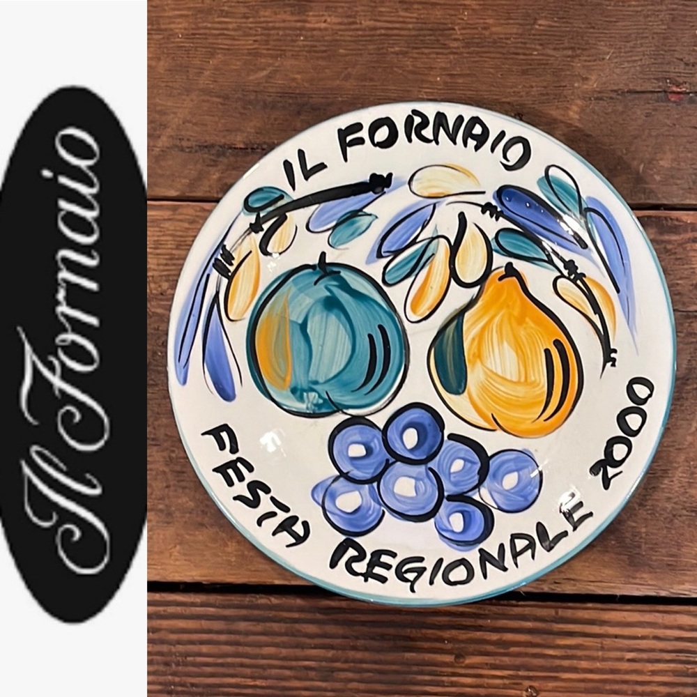 IL FORNAIO FESTA REGIONALE 2000 VINTAGE ITALIAN COLLECTIBLE PLATE #1171/2000 - Picture 1 of 6